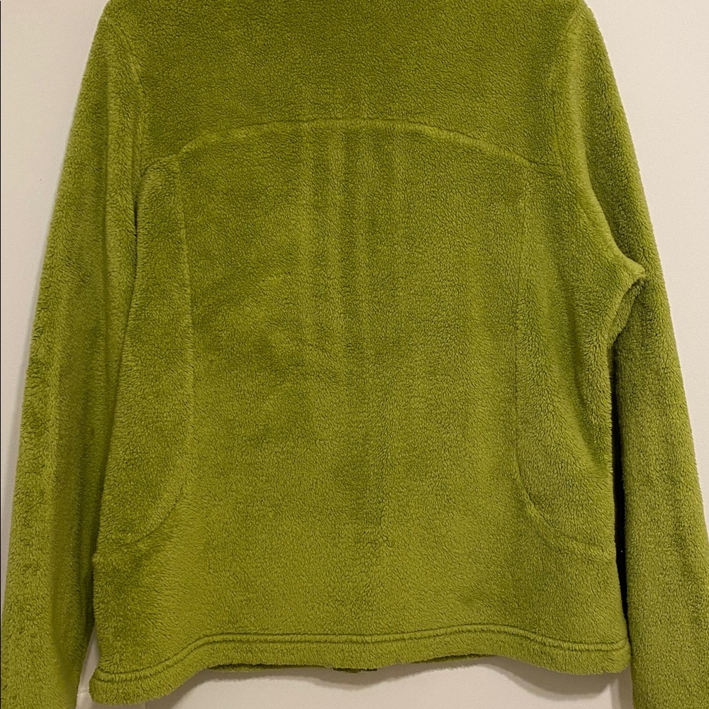 Lands End lime green Teddy Jacket, pre-owned in good shape - Picture 4 of 9